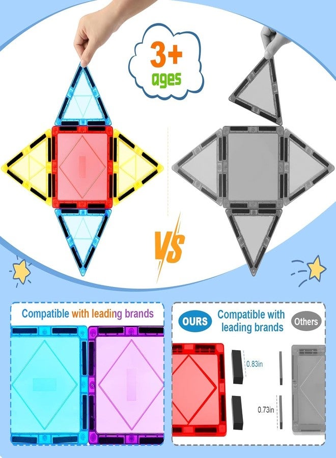 Storio Magnetic Tiles Building Blocks for Kids 3 4 5 6 7 8 Years,Educational Learning Toys for 2 3 4 5 Year,Magnetic Toys for Kids,Learning Educational Brain Toys - 16 Pcs - Image 2